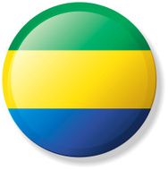 Gabon Lapel Flag REQUEST