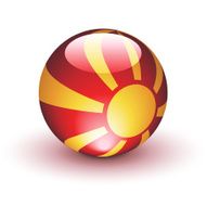 Macedonia Flag Sphere