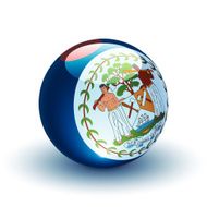 Belize Flag Sphere
