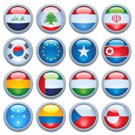 World flag media buttons three Update