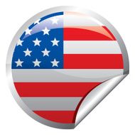 USA Flag Sticker N2