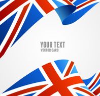 Vector Flag of UK Border