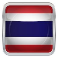 Glossy Button - Flag of Thailand N3