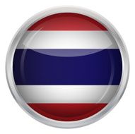 Glossy Button - Flag of Thailand N4