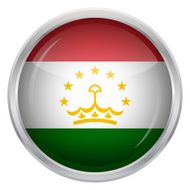 Glossy Button - Flag of Tajikistan N4