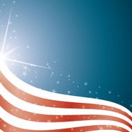 American Flag Vector background stripes and stars