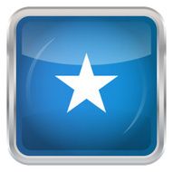 Glossy Button - Flag of Somalia N3