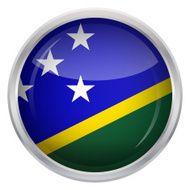 Glossy Button - Flag of Solomon Islands N4