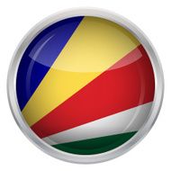 Glossy Button - Flag of Seychelles N3
