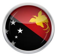Glossy Button - Flag of Papua New Guinea N3