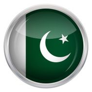 Glossy Button - Flag of Pakistan N2