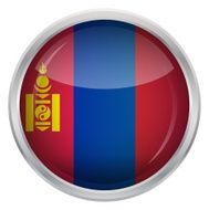 Glossy Button - Flag of Mongolia N4