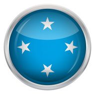 Glossy Button - Flag of Micronesia N4