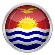 Glossy Button - Flag of Kiribati N4