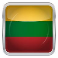 Glossy Button - Flag of Lithuania N2