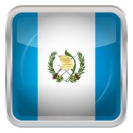 Glossy Button - Flag of Guatemala N3