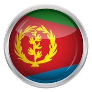 Glossy Button - Flag of Eritrea