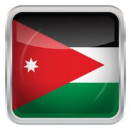 Glossy Button - Flag of Jordan N3