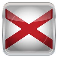 Glossy Button - Flag of Alabama N3