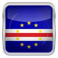 Glossy Button - Flag of Cape Verde N3