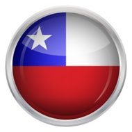 Glossy Button - Flag of Chile N4