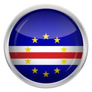 Glossy Button - Flag of Cape Verde N4