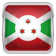 Glossy Button - Flag of Burundi N3