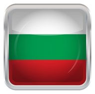 Glossy Button - Flag of Bulgaria N3