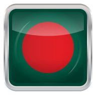 Glossy Button - Flag of Bangladesh N3
