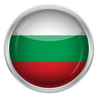 Glossy Button - Flag of Bulgaria N4