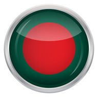 Glossy Button - Flag of Bangladesh N4