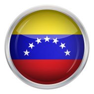 Glossy Button - Flag of Venezuela N3