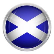 Glossy Button - Flag of Scotland N3