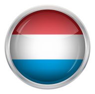 Glossy Button - Flag of Luxembourg N3