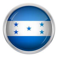 Glossy Button - Flag of Honduras N3