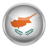 Glossy Button - Flag of Cyprus N3