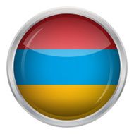 Glossy Button - Flag of Armenia N2