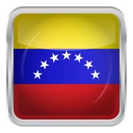 Glossy Button - Flag of Venezuela N4