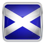 Glossy Button - Flag of Scotland N4