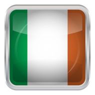 Glossy Button - Flag of Ireland N4