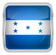 Glossy Button - Flag of Honduras N4
