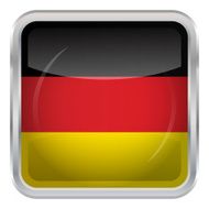 Glossy Button - Flag of Germany N3