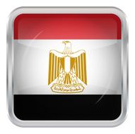 Glossy Button - Flag of Egypt N3