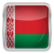 Glossy Button - Flag of Belarus N3