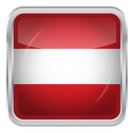 Glossy Button - Flag of Austria N3