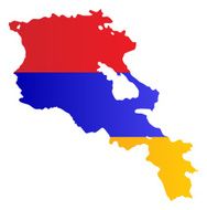 Design Flag-Map of Armenia