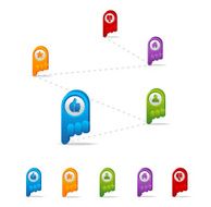 GPS icon set N2