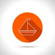Vector icon of yacht N2