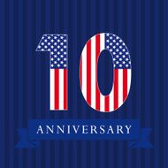 anniversary 10 USA logo
