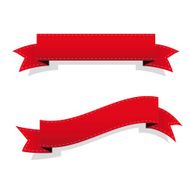 Red Ribbon Vector N3